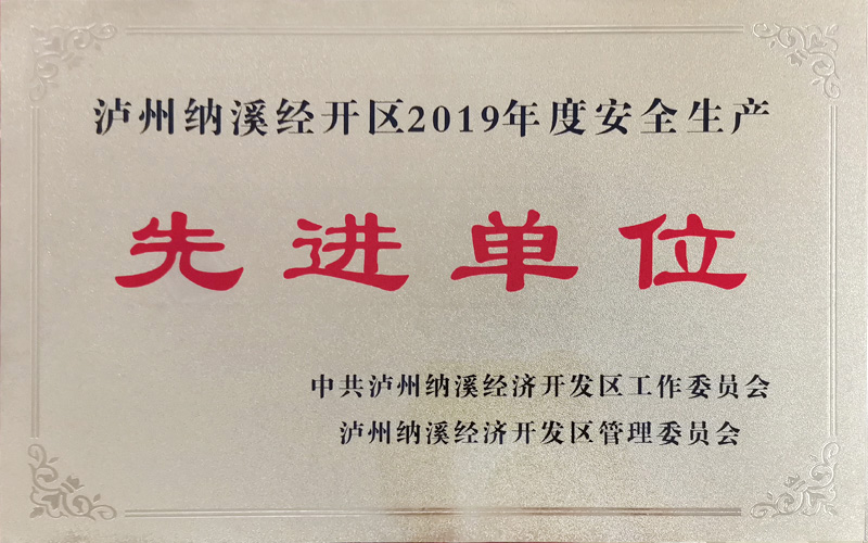 泸州纳溪区2019年度安全生产先进单位
